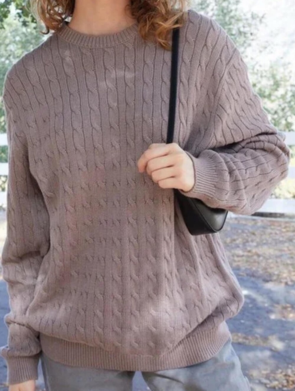 Brandy Melville Cable Knit Sweater